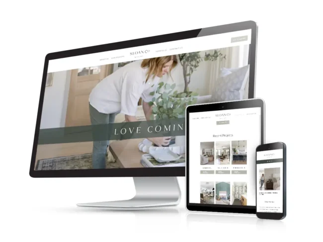interior designer website design