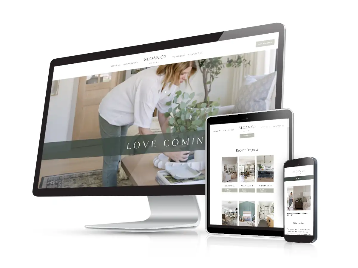 interior designer website design