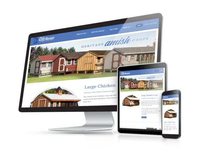 retail website design