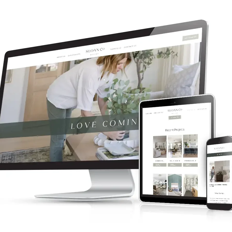 interior designer website design