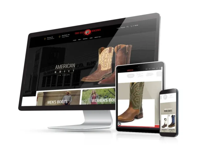 retail store website design