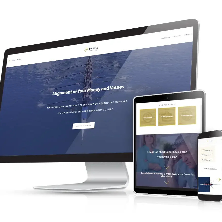 wealth advisor website design